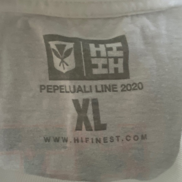 HAWAII’S FINEST Floral Hawaiian Logo Tee Shirt Men XL - Picture 5 of 7